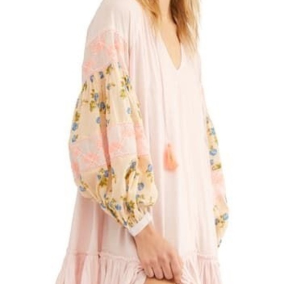 NWOT Free People Pink Mix It Up Tunic Dress small - Picture 3 of 8